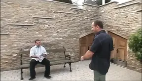 Voluptuous stunning blonde gets double penetrated and creampied