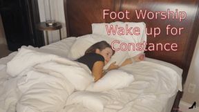 Wake Up Foot Worship For Constance - Blue Toenails and Wrinkled Soles Toe Sucking Foot Licking Foot Gagging Foot Fetish Foot Play Sole Licking Feet HDMP4