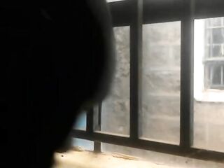 NEARLY CAUGHT BY NEIGHBORS STROKING THROUGHOUT THE WINDOW