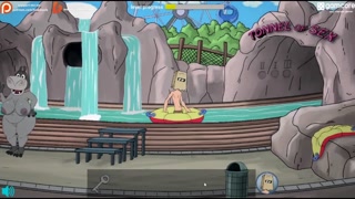 Fuckerman gets fucked on a carousel and his girlfriend gets anal fucked by a clown