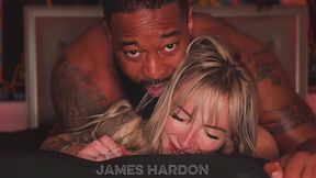 Slutty Blonde Hotwife Takes Big Black Cock Interracial