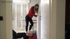 GABRIELLA - I love to DESTROY your face under my feet - ****, INSANE, INHUMAN face trampling and face kicking NON STOP