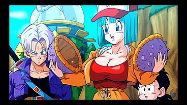 Bulma Adventure 4 [ DRAGON BALL HENTAI Game ] Ep.4 BULMA rough fuck with double penetration !