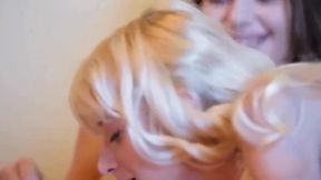 teen 18+ Lesbos from Ukrain go wild