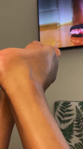 MILF Feet While Talking on the Phone