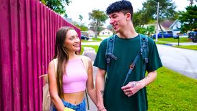 ”Big cock aspiring porn star fucks unshaved teen stepsister for practice”