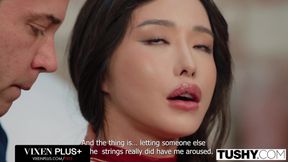 TUSHY Voluptuous Beauty Reina O'hara Gapes Her Flawless Tiny Ass Wide Open