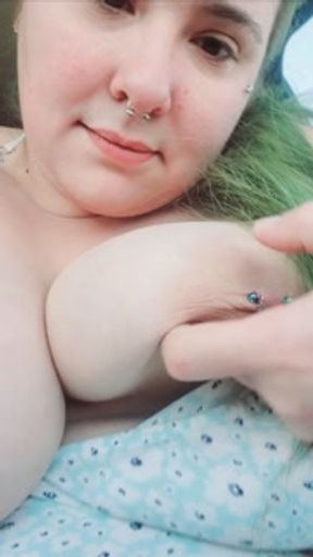 Stoner Girlfriend Flashes Perfect Tits!