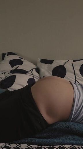 Morning Routine. Stepdaddy Undresses and Greedily Humping Pillow Moans Loudly Imagining Your Tight Holes