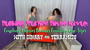 Bulking Turned Bimbo Mixup: Counting Calories Becomes Counting Cup-Sizes - Ginary & TerraMizu - WMV 720 HD