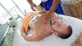 Rub Ride: Hot interracial massage turns into wild cock craving – Robert Axel x Brant