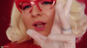 Medical gloves fetish