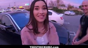 Thick Teen Takes Stranger's Dick While BFF Films