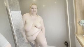 shower fun with a real bbw tattooed UK wife