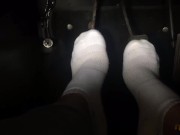 HARD STARTING BASTARD! - CLASSIC CAR PEDAL PUSHING - AUSTIN HEALEY - ROADSTER - CRANKING AWAY