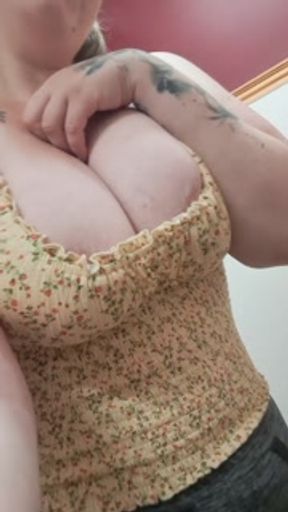 Public fitting rooms and big soft tits