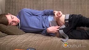 Couch Orange Solo Gay Porn Tube