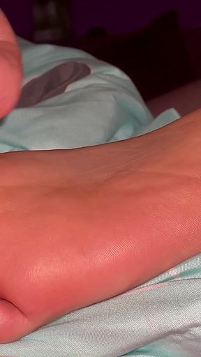 Must-share moment from &quot;Night cum on sexy soles&quot;
