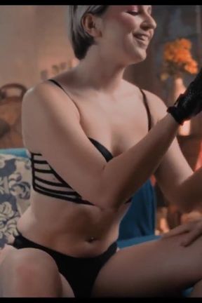 Domination role-play with sub foot lover step-sis