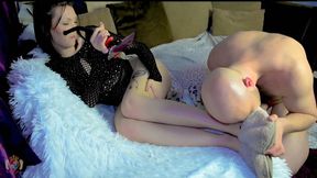 Stinky Fuzzy Slippers Get Fucked and Cum Inside Of Them Whilst Goddess Films (720p)