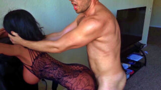 Rugged American gays get creampied deep