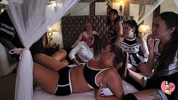 Cheerleader Reverse Gangbang