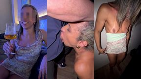 marido nao tinha dinheiro pra pagar a conta no restaurante e a esposa hotwife teve que pagar com xerecard