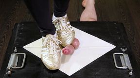 Sport sneakers in action CBT and ballbusting