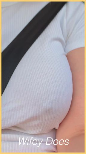 Wifey exhibitionist braless