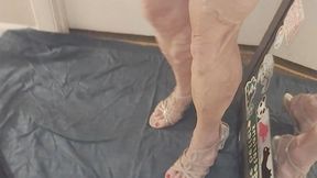 Tempest in heels by the mirror