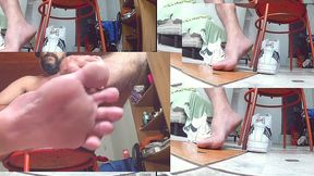 foot fetish - white socks, green undie and feet #footfetish - jun 23, 2025