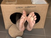 Surprise Delivery Series - Worn out Flip flops - Thongs - Big Male Feet to Worship - 🩴 Manlyfoot