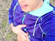 Cumshot without touching cock through cum - throbbing cock
