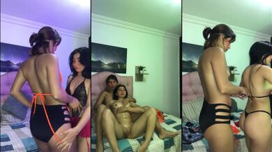 I have sex with my friend until I reach orgasm in lingerie