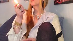 Smoking With a Cough, and a burp that Snuck Out.
