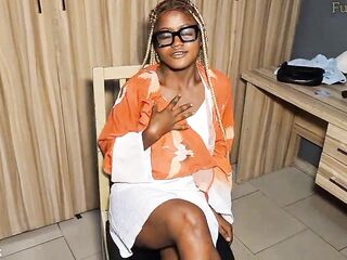 Excited Mistresse of Benin screws houseboy