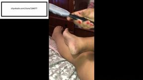 Delicious Gives Herself another Pedicure