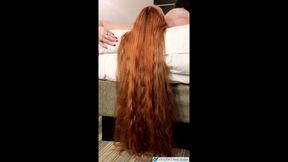 Getting Fucked with My Long Red Hair Draped to the Floor Bouncing and Swaying - Hair Fetish Video