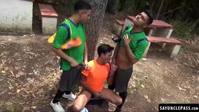 Horny Felix Harris and Uriel Simon fucks a stranger raw and deep