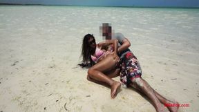 Deep Anal outdor sex on beach.Lisichka Mila Fox