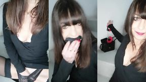 caresses dans mes escaliers d immeuble en mini-robe et bas. impatiente de ta ...