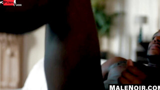 Male Noir's Dark-Haired Hottie Gets Covered In Sticky Semen