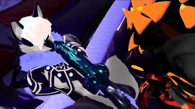 Get turned on by the hottest VR porn with Protogen & his cyber buddy