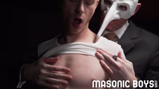 MasonicBoys Twink Cole Blue presents hole on altar for insemination