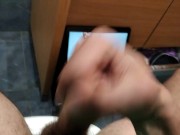 Big Cock Jerks Off With Porn Actress Eva Elfie Sucking Cock.Glory hole