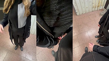 i just couldn't wait: i jerked him off at the train station 😉