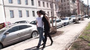 Bisex couple picked handsome stud from street for a threesome!