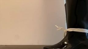 Even More Squeaking Boots From Rubber Boy While Tied
