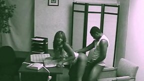 Black Babe Blowjob and Fucking caugh on cctv
