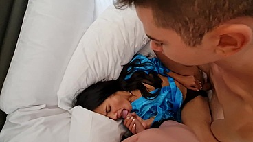 NAUGHTY THREESOME - Fucking TWO BIG DICKS at hotel & EXTRA SQUIRT - Apolonia Lapiedra